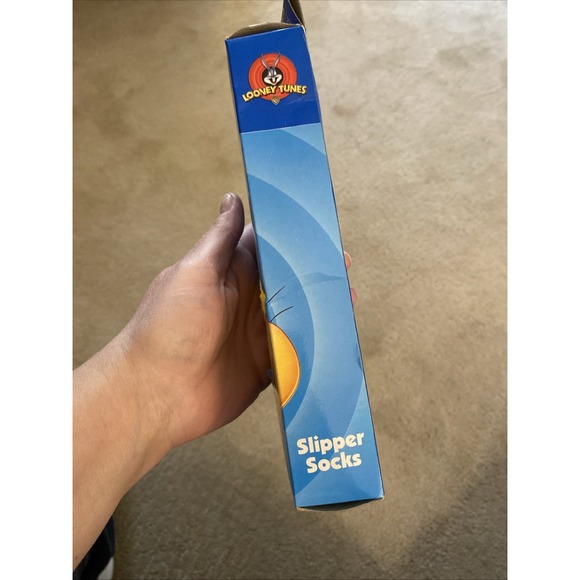 ***VINTAGE*** 1998 NEW LOONEY TUNES JACQUARD‎ SLIPPER SOCKS KIDS 6-8.5 TWEETY - Picture 7 of 16